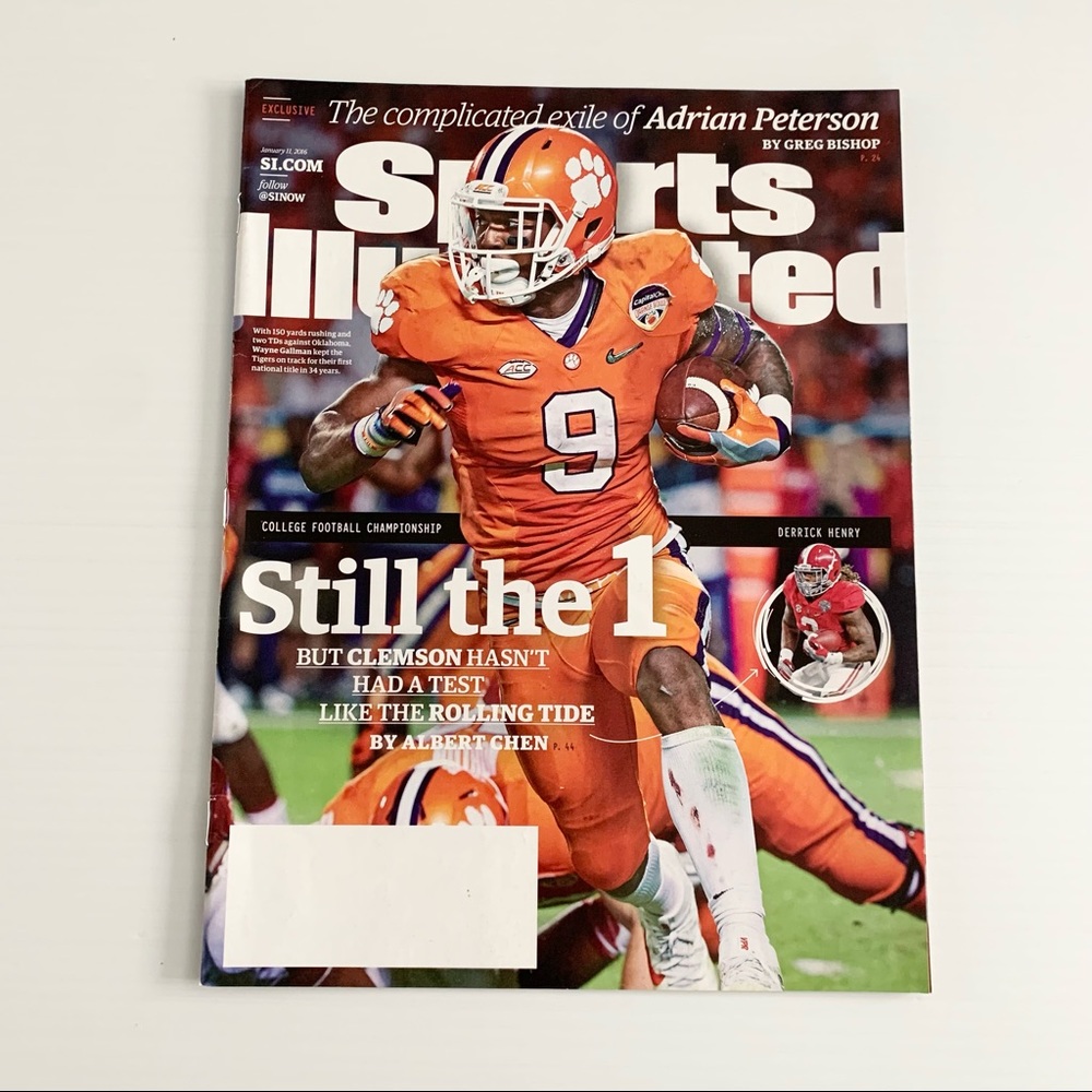 Clemson Football National Championship Sport Illustrated Issue January 11, 2016
